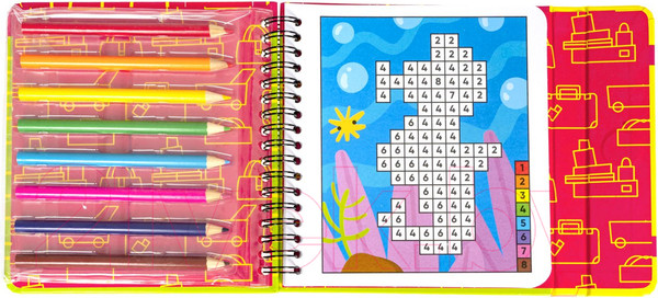 Изображение товара Развивающая книга Bondibon Мини игры в дорогу. Раскраски-задачки / ВВ5355