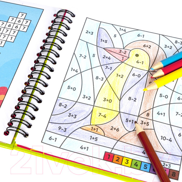 Изображение товара Развивающая книга Bondibon Мини игры в дорогу. Раскраски-задачки / ВВ5355