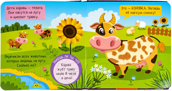 Изображение товара Развивающая книга Bondibon Мини игры Играю где хочу Погладь меня / ВВ5473