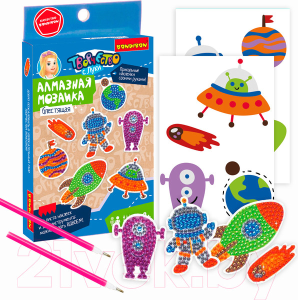 Изображение товара Набор алмазной вышивки Bondibon Космос / ВВ3349