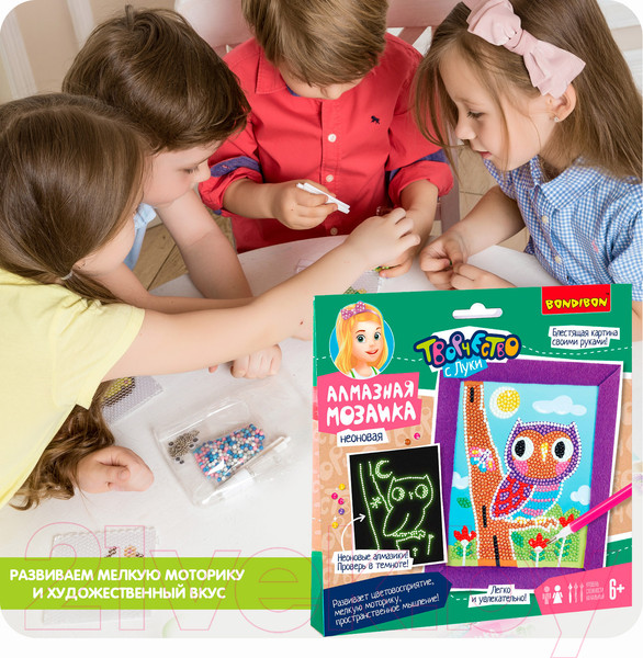 Изображение товара Набор алмазной вышивки Bondibon Совушка / ВВ5349