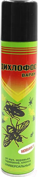 Изображение товара Аэрозоль от насекомых Варан Дихлофос 03.04.241.12/6-167 (200мл)