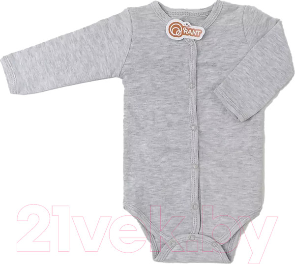 Изображение товара Боди для малышей Rant 7169-74 (светло-серый меланж, р.74)