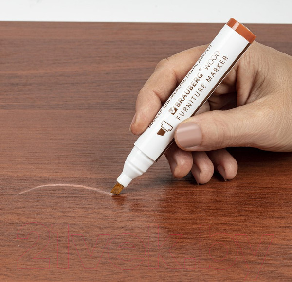 Изображение товара Набор маркеров Brauberg Wood. Для мебели и изделий из дерева / 152203