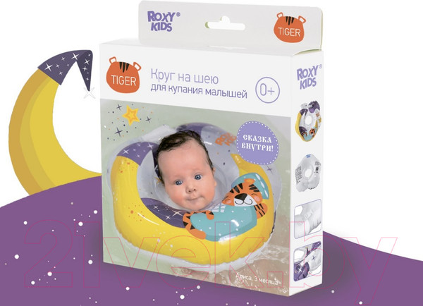 Изображение товара Круг для купания ROXY-KIDS Tiger Moon / RN-008