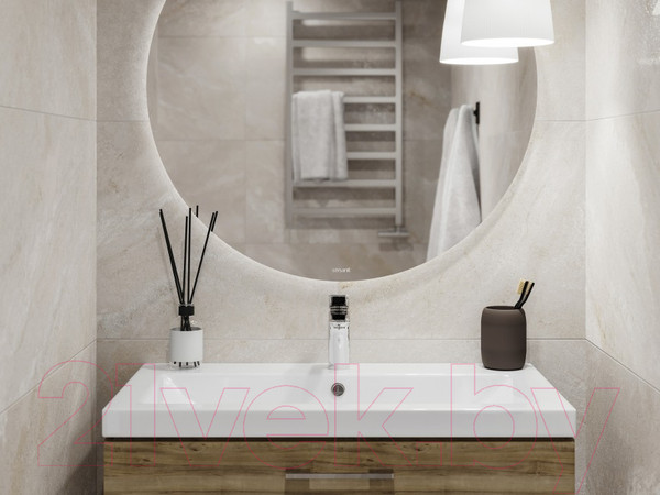 Изображение товара Плитка Meissen Sense Рельеф 16670 (448x898, бежевый)