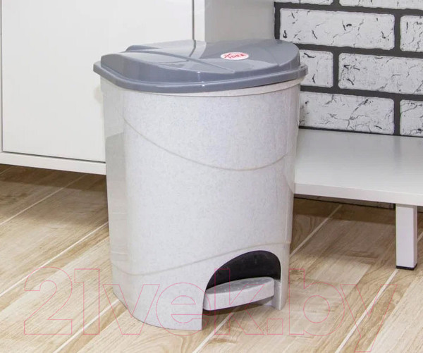 Изображение товара Мусорное ведро Idea М2890 (мраморный)