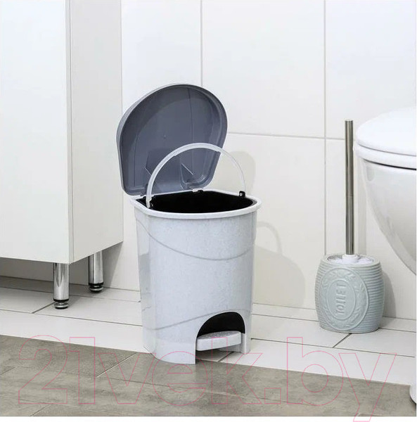 Изображение товара Мусорное ведро Idea М2890 (мраморный)