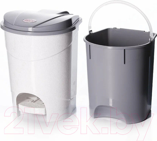 Изображение товара Мусорное ведро Idea М2890 (мраморный)