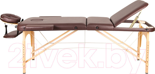 Изображение товара Массажный стол Atlas Sport Складной 3-с 70см (коричневый/деревянный)