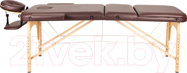 Изображение товара Массажный стол Atlas Sport Складной 3-с 70см (коричневый/деревянный)