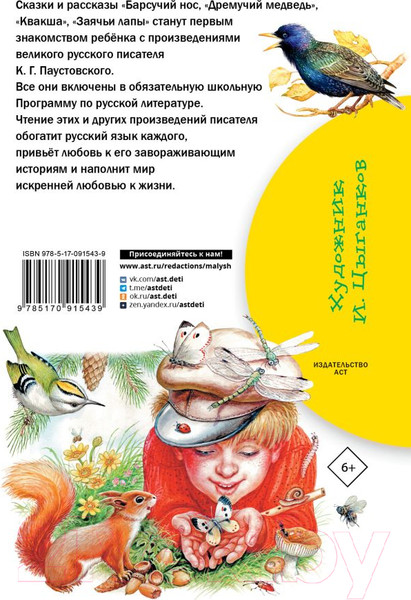 Изображение товара Книга АСТ Барсучий нос. Сказки и рассказы (Паустовский К.)