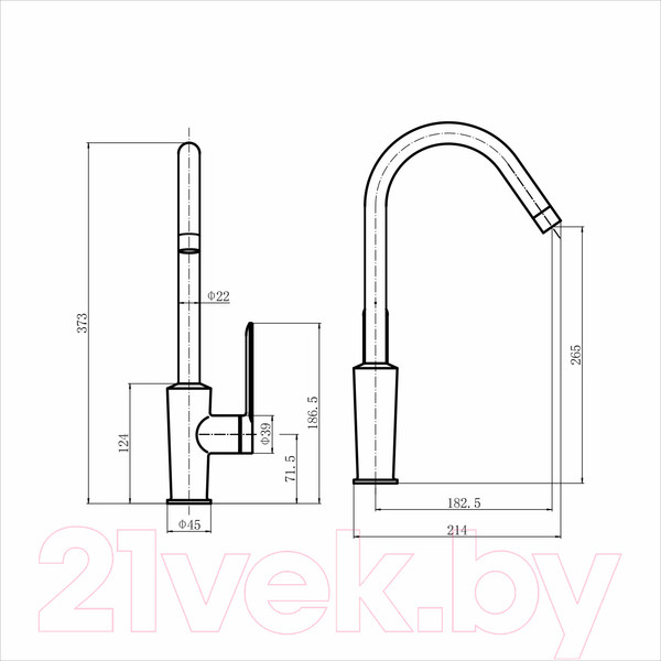 Изображение товара Смеситель Fashun A54025-8