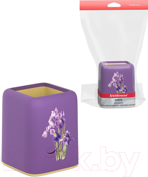 Изображение товара Подставка настольная Erich Krause Forte. Iris / 58023 (фиолетовый/желтый)