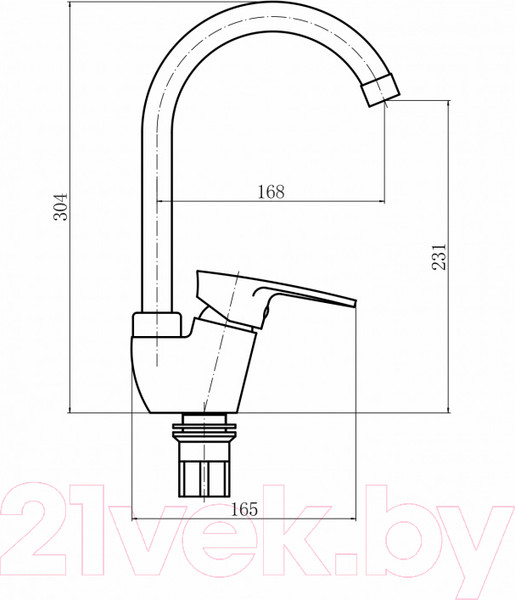 Изображение товара Смеситель Plstart PL4105-17 (графит)