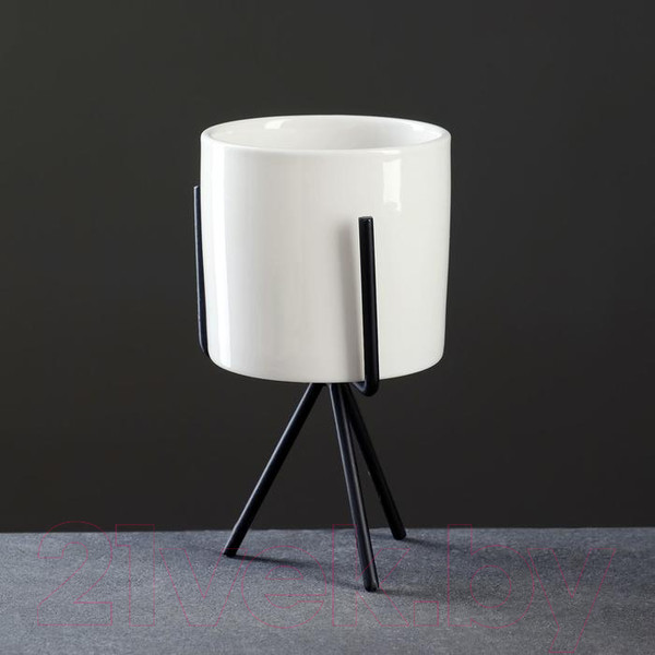 Изображение товара Кашпо Take It Easy Цилиндр 5799915 (белый)