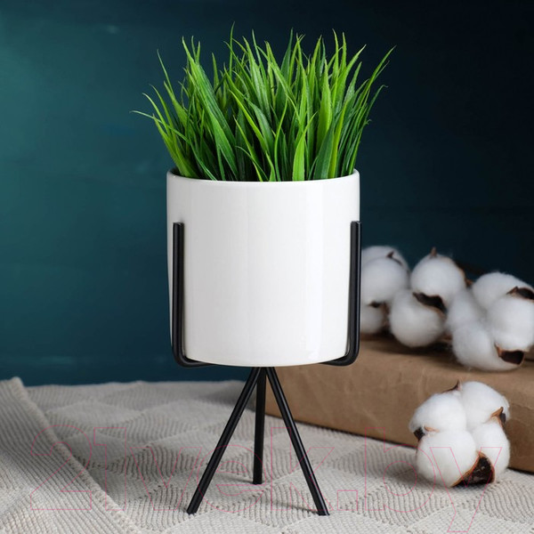 Изображение товара Кашпо Take It Easy Цилиндр 5799915 (белый)