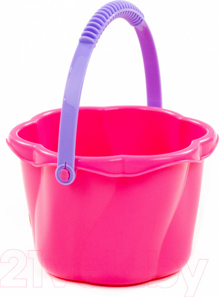 Изображение товара Ведерко для игры в песочнице Полесье Ведро-цветок / 94193 (в ассортименте)