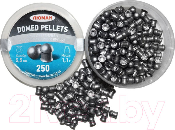 Изображение товара Пульки для пневматики Люман Domed Pellets 1.1г 5.5мм (250шт)