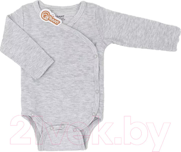 Изображение товара Боди для малышей Rant 6869-62 (светло-серый меланж, р.62)