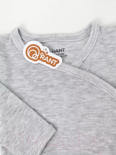 Изображение товара Боди для малышей Rant 6869-62 (светло-серый меланж, р.62)