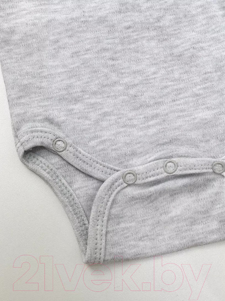 Изображение товара Боди для малышей Rant 6969-62 (светло-серый меланж, р.62)