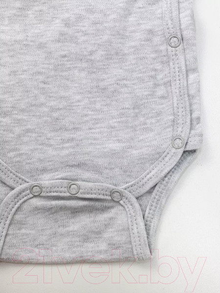 Изображение товара Боди для малышей Rant 6969-62 (светло-серый меланж, р.62)