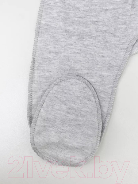 Изображение товара Ползунки Rant С закрытыми ножками / 3369-56 (светло-серый меланж, р.56)