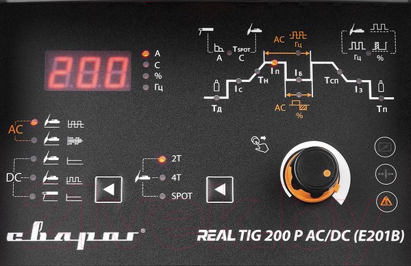 Изображение товара Инвертор сварочный Сварог TIG 200 P AC/DC REAL E201B (98986)