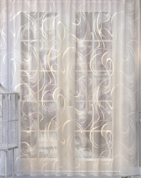 Изображение товара Гардина Лента К115НК (260x205, серебристый пион)