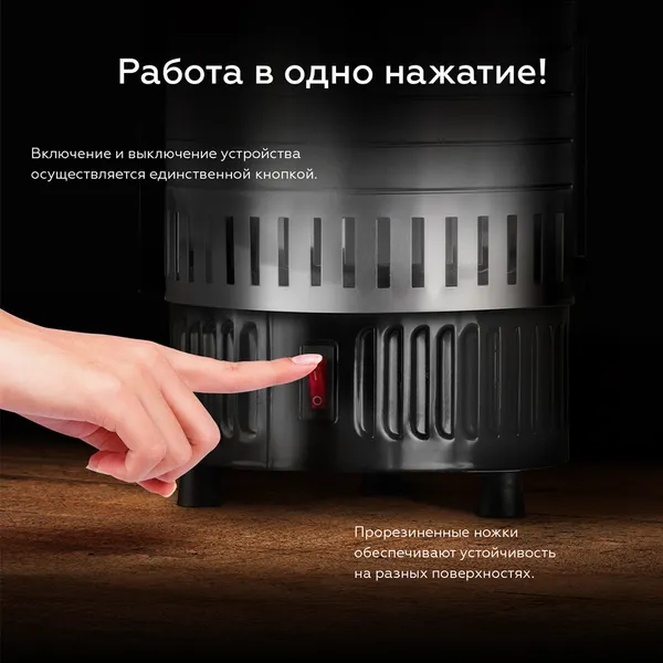 Изображение товара Электрошашлычница BQ BBQ1001 (черный/стальной)