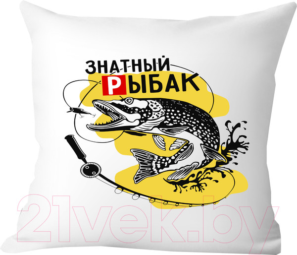 Изображение товара Подушка декоративная Print Style Знатный рыбак / 40x40plat63