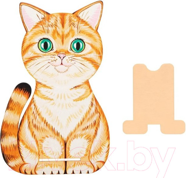 Изображение товара Набор для творчества Раскрась и подари Подставка для телефона Котик / DR-1057