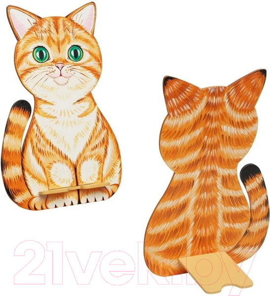 Изображение товара Набор для творчества Раскрась и подари Подставка для телефона Котик / DR-1057