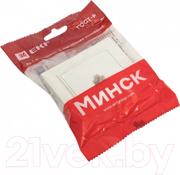 Изображение товара Розетка EKF PROxima Минск / ERK01-035-10 (белый)