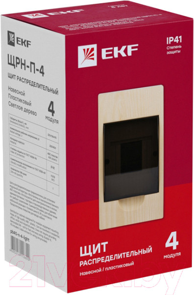 Изображение товара Щит распределительный EKF PROxima PB40-N-4-Light