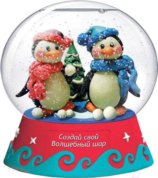 Изображение товара Набор для творчества Magic Moments Волшебный шар. Пингвины / mm-8