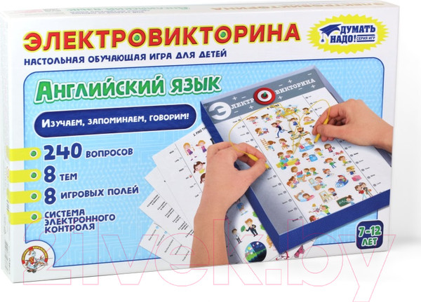 Изображение товара Развивающая игра Десятое королевство Электровикторина. Английский язык / 03665