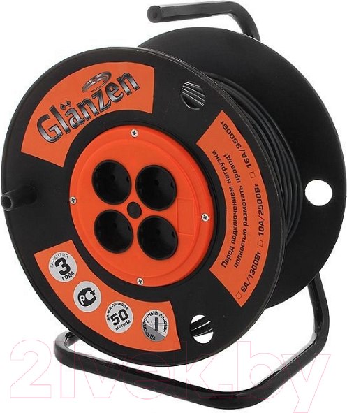Изображение товара Удлинитель на катушке Glanzen EB-50-008