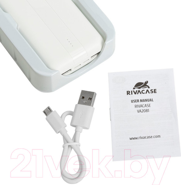 Изображение товара Портативное зарядное устройство Rivacase VA2081 20000mAh (белый)