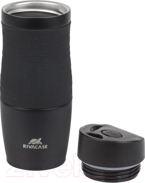 Изображение товара Термокружка Rivacase 90345BM (380мл, черный)