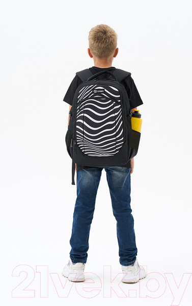 Изображение товара Школьный рюкзак Torber Class X Зебра / T9355-22-ZEB (черный/белый)
