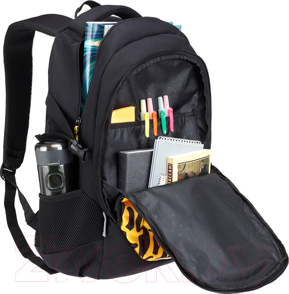 Изображение товара Школьный рюкзак Torber Class X Буквы / T9355-22-BLK-YEL (черный/желтый)