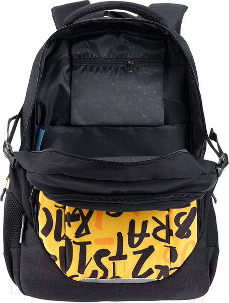 Изображение товара Школьный рюкзак Torber Class X Буквы / T9355-22-BLK-YEL (черный/желтый)