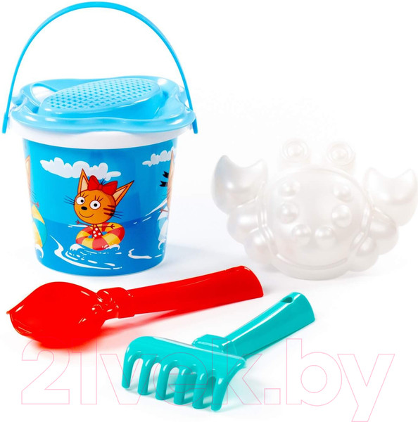 Изображение товара Набор игрушек для песочницы Полесье Три кота и море приключений №1 / 91901 (в ассортименте)