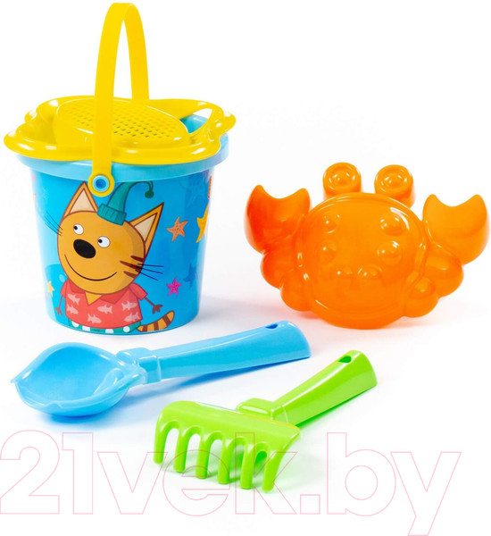 Изображение товара Набор игрушек для песочницы Полесье Три кота и море приключений №1 / 91901 (в ассортименте)