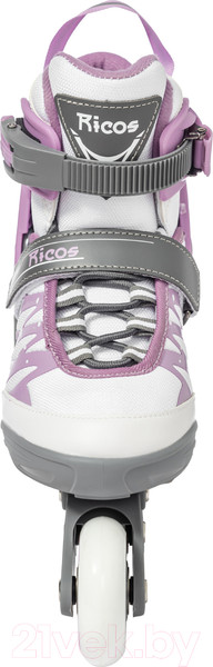 Изображение товара Роликовые коньки Ricos Stream PW-153A S (р-р 33-36, белый/лиловый)
