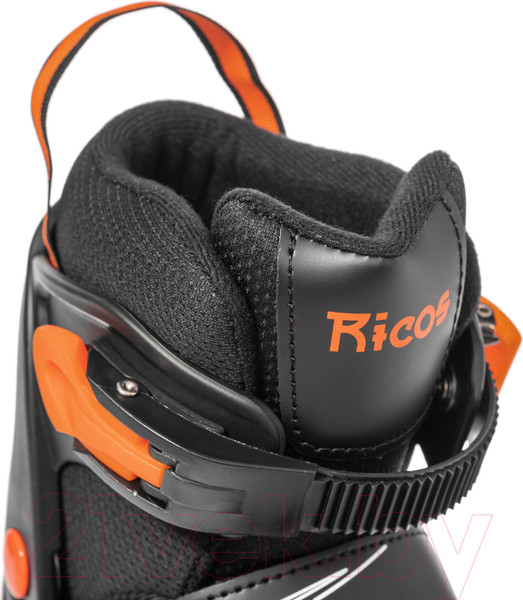 Изображение товара Роликовые коньки Ricos Stream PW-153B S (р-р 33-36, черный/оранжевый)