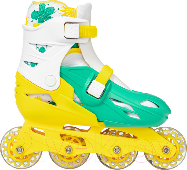 Изображение товара Роликовые коньки Ricos Kudo PW-128 S (р-р 31-34, бирюзовый/желтый)