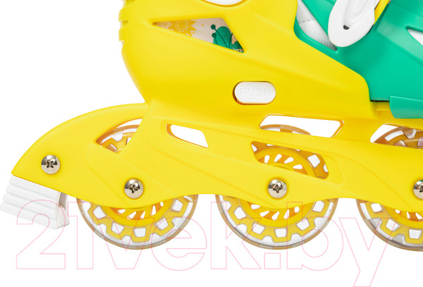 Изображение товара Роликовые коньки Ricos Kudo PW-128 S (р-р 31-34, бирюзовый/желтый)